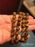 img 1 attached to PEARLADA Long Turquoise Tiger'S Eye Beads Endless Necklaces Handmade Gemstone Jewelry For Women Girls Pearl Necklace 47.5 review by Luis Estrella