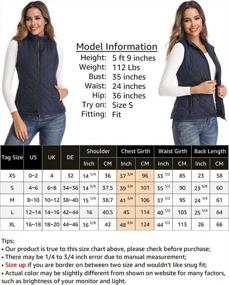 img 1 attached to Women'S Lightweight Quilted Zip Vest With Stand Collar - Perfect For Outwear!