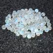 100pcs 8mm white matte crystal glass beads mermaid round aurora diy jewelry making crafts logo