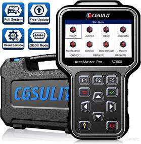 img 4 attached to 🚗 CGSULIT OBD2 Scanner Diagnostic Tool - SC860: All System Car Scanner with 5 Reset Services: ABS, SRS, Airbag, Transmission, Check Engine Code Reader, Advanced OBD Scan Tool with ABS Bleeding/EPB/Oil/SAS/Throttle Reset