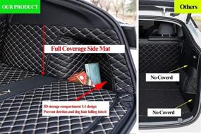 img 3 attached to ZYCHUANGYING Tesla Model Y Trunk Mat Cargo Mat Dog Cover Mat - Fits 2020 2021 2022 Tesla Model Y 5 Seater Car Trunk Liner