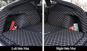 img 1 attached to ZYCHUANGYING Tesla Model Y Trunk Mat Cargo Mat Dog Cover Mat - Fits 2020 2021 2022 Tesla Model Y 5 Seater Car Trunk Liner