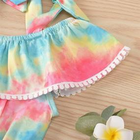 img 1 attached to Toddler Clothes Gradient Multicolor One Piece Girls' Clothing ~ Jumpsuits & Rompers