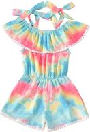 toddler clothes gradient multicolor one piece girls' clothing ~ jumpsuits & rompers logo