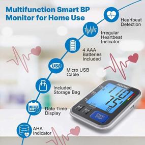img 2 attached to Wireless Smart Blood Pressure Monitor With Bluetooth Connectivity & Unlimited Memory: Perfect Christmas Gift For Men And Women
