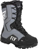 fly racing 2022 👢 marker boot - black/grey, size 6 logo