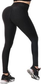 img 4 attached to 👖 IMIVIO Leggings Control Waisted Seamless Girls' Clothing - Active: Ultimate Comfort and Style Blend!