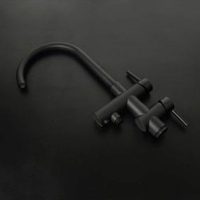 img 1 attached to Upgrade Your Bath With PHASAT Brass Floor Standing Bathtub Faucet With Hand Shower In Oil Rubbed Bronze Finish