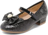 dream pairs kfl218 wedding princess girls' shoes: elegant flats for a magical celebration логотип