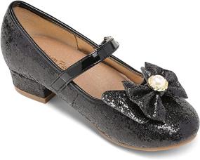 img 1 attached to DREAM PAIRS KFL218 Wedding Princess Girls' Shoes: Elegant Flats for a Magical Celebration