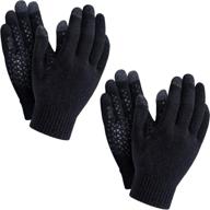 🧤 tsla texting anti slip thermal weather men's accessories: top-rated gloves & mittens for enhanced grip logo