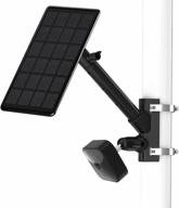 maximize your blink camera's potential with okemeeo's 2 in 1 pole mount and solar panel compatibility (black) logo