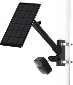 img 4 attached to Maximize Your Blink Camera'S Potential With OkeMeeo'S 2 In 1 Pole Mount And Solar Panel Compatibility (Black)