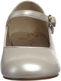 img 3 attached to 👠 Lil Seeley Toddler White Patent Girls' Shoes: Stylish Flats for Little Fashionistas!