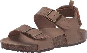 img 4 attached to Carters Boys Aldus Sandal Brown Boys' Shoes via Sandals