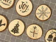img 1 attached to 30-Piece Set Of Fuyit Unfinished Wood Slices: 2.8-3.1 Inches, Natural Tree Circles With Bark, Undrilled For Art Projects, Painting, Christmas Ornaments, And DIY Crafts review by Tim Thomason