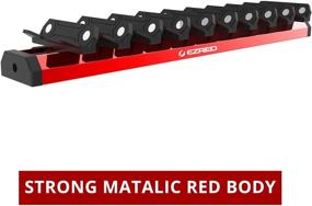 img 1 attached to EZRED - Magnetic Wrench Organizer WR10-RD: Organize Up To 10 Wrenches With Individual Magnetic Holders & Bottom