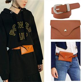 img 2 attached to Ayliss Women'S Fashionable Faux Leather Belt Bag With Detachable Waist Pouch - Perfect For Travel And Daily Use