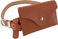 ayliss women's fashionable faux leather belt bag with detachable waist pouch - perfect for travel and daily use logo