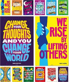 img 4 attached to Neatz Growth Mindset Posters, Classroom Decor For High School, Middle School, College & Home Office - Set Of 12 Motivational Posters, 15 X 22” - Perfect As Classroom Decorations, Classroom Posters, Inspirational Posters, Office Decor, & Teacher Supplies
