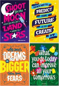 img 3 attached to Neatz Growth Mindset Posters, Classroom Decor For High School, Middle School, College & Home Office - Set Of 12 Motivational Posters, 15 X 22” - Perfect As Classroom Decorations, Classroom Posters, Inspirational Posters, Office Decor, & Teacher Supplies