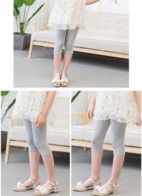 img 1 attached to Stretchy Casual Leggings Footless Tights Girls' Clothing via Leggings