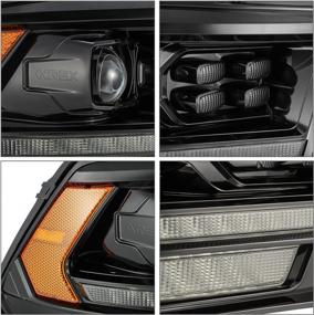 img 1 attached to Luxx-Series Alpha-Black DRL Bar Projector LED Headlights For Ram 1500/2500/3500 (5Th Gen 2500 Style) With Sequential Turn/Activation Light - AlphaRex® 880520-09