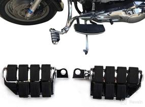 img 2 attached to 🏍️ Highway Pegs Footrest, Chrome Motorcycle Foot Pegs for Road King and Electra Glide, Durable Aluminum Footboard