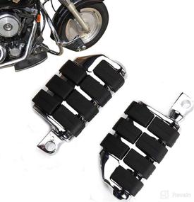 img 3 attached to 🏍️ Highway Pegs Footrest, Chrome Motorcycle Foot Pegs for Road King and Electra Glide, Durable Aluminum Footboard