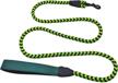 mycicy heavy duty reflective dog leash with soft padded handle - 6ft leash for small, medium, and large dogs - ideal training leash with durable metal hook logo