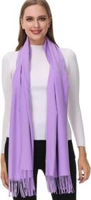 img 2 attached to Womens Pashmina Shawl Wrap Scarf Women's Accessories ~ Scarves & Wraps