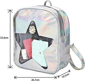 img 2 attached to 🎒 See-through Hologram Laser Backpack: A Fun Storage Solution for Kids' Furniture and Decor