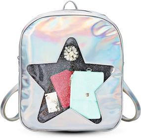 img 3 attached to 🎒 See-through Hologram Laser Backpack: A Fun Storage Solution for Kids' Furniture and Decor