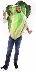 img 1 attached to Get Your Greens On With Lettuce & Tomato Couples Costume Set - Funny Fruits & Veggies Slip On Halloween Costumes For Women And Men, One Size Fits All