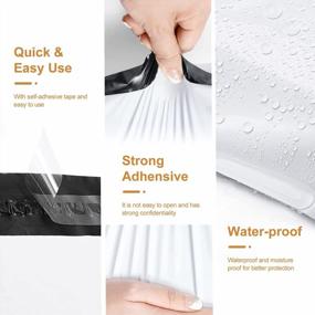 img 1 attached to 19X24 Inch 100 Pcs White Poly Mailers Self Adhesive Waterproof Tear-Proof Shipping Bags For Clothing Small Business Packages