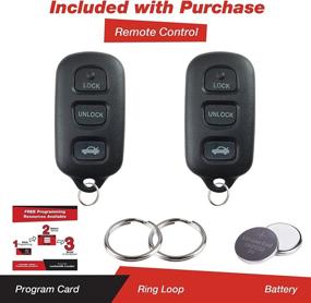 img 3 attached to Convenient Keyless Option: GQ43VT14T Car 🔑 Key Replacement | 2-Pack Remote Control Fob