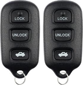 img 4 attached to Convenient Keyless Option: GQ43VT14T Car 🔑 Key Replacement | 2-Pack Remote Control Fob