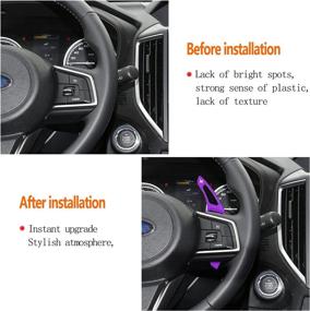 img 1 attached to For Subaru Accessories Shift Paddles Cover Extension Steering Wheel Shifter Extended Trim For Compatible With Subaru Forester Outback XV BRZ WRX Impreza Crosstrek Legacy Aluminum Decor 2PCS) (Purple)