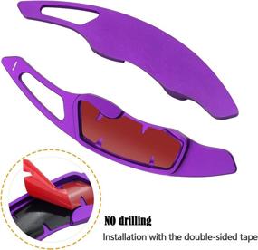 img 3 attached to For Subaru Accessories Shift Paddles Cover Extension Steering Wheel Shifter Extended Trim For Compatible With Subaru Forester Outback XV BRZ WRX Impreza Crosstrek Legacy Aluminum Decor 2PCS) (Purple)