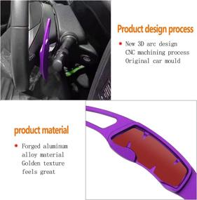 img 2 attached to For Subaru Accessories Shift Paddles Cover Extension Steering Wheel Shifter Extended Trim For Compatible With Subaru Forester Outback XV BRZ WRX Impreza Crosstrek Legacy Aluminum Decor 2PCS) (Purple)