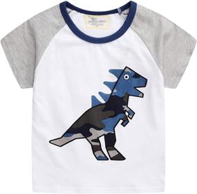 img 2 attached to LOKTARC T Shirts Dinosaur Graphic Crewneck Boys' Clothing ~ Tops, Tees & Shirts