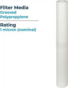 img 1 attached to 20 Pack Of SpiroPure Replacement Sediment Filters - Grooved Polypropylene, 1 Micron For SGC-25-2001 20X2.5