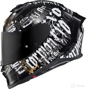 img 3 attached to Scorpion R1 Air Helmet - Blackletter (Small) (Black)