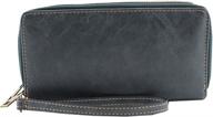 double zipper clutch wallet cellphone women's handbags & wallets : wallets logo