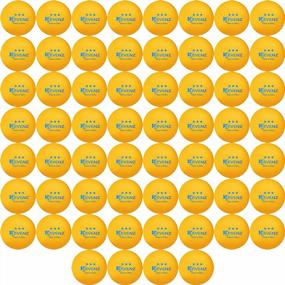 img 4 attached to Kevenz Advanced Orange Ping Pong Balls - 60 Pack For Outdoor Fun And Games