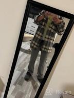 img 1 attached to LYHNMW Womens Plaid Shirts Long Sleeve Flannel Lapel Button Down Shacket Jacket Coats With Poackets review by Dan Hansen