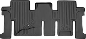 img 4 attached to 🚗 MAXLINER All Weather Custom Fit 2nd Row Black Floor Mat Liner Set for Nissan Pathfinder/Infiniti JX35/QX60 (2013-2020)