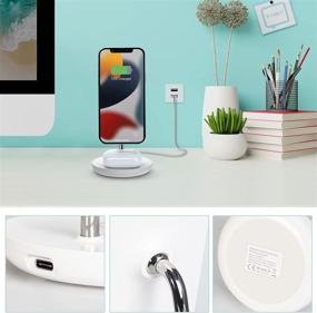 img 1 attached to Wireless Charging Station Compatible Airpods Car Electronics & Accessories