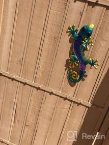 img 6 attached to Outdoor Metal Gecko Wall Art Decor - Garden Lizard Fence Patio Yard Sculpture Gift Idea