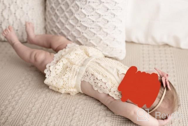 img 1 attached to Chic Baby Girl Lace Romper For Boho Style Newborn Photography Outfits review by Jessica Day